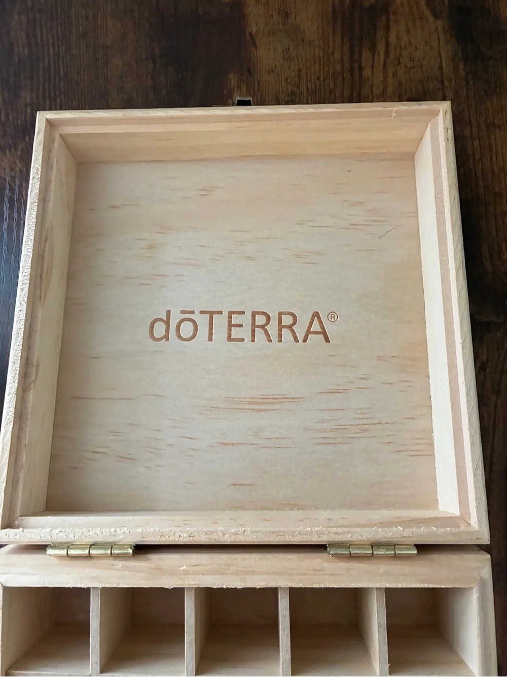 dōTERRA Wooden Storage Box in Light Natural Finish